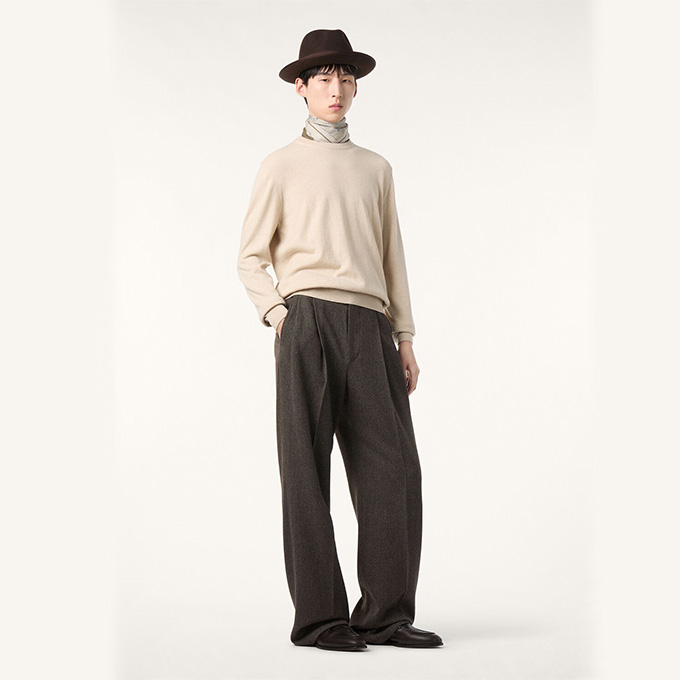 loro piana classic crew neck sweater
